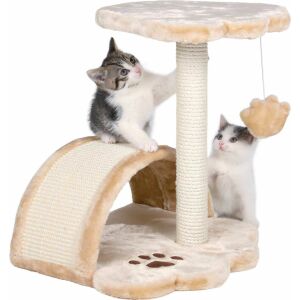 Two kittens playing on Trixie Victoria cat tree - Trixie Cat Furniture