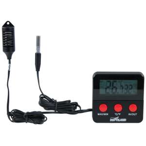Repti-Land digital thermometer and hygrometer with external sensor, measures temperature and humidity - Pet Care
