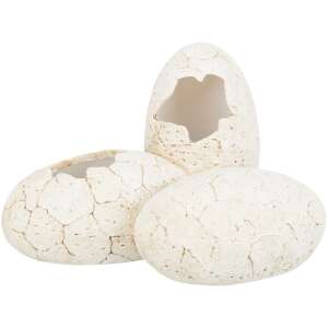 Decorative egg-shaped terrarium or aquarium ornament, made of polyester resin, 3 pieces - Pet Care