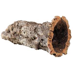 Cork tunnel for rodents, 19 x 55 cm, natural material, ideal for hiding - Rodent Care