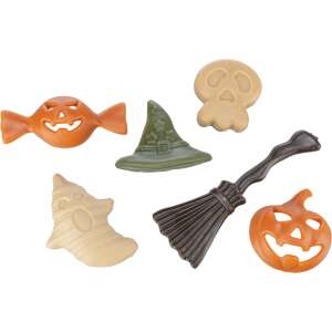 Set de jucării de mestecat pentru câini de Halloween, 6 bucăți, forme variate, Recompense - Hrane pentru câini