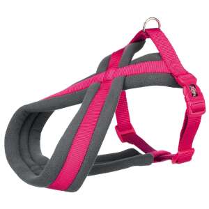Ham Premium Touren S 35-50 cm/20 mm Fuchsia dog harness, size S, adjustable, padded with fleece, fuchsia color - Pet Care