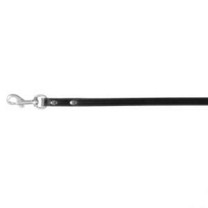 Black leather dog leash, Lesa L2 Piele 1.2/110 cm - Leash