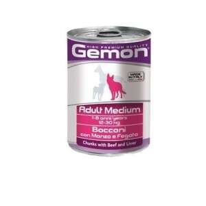 Conserva Gemon Dog, Adult Medium, Vita si Ficat, 415 g 103708704 - Hrane pentru câini