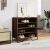 vidaXL Barna Tölgyfa Cipősszekrény Négy Polccal Nappali Környezetben