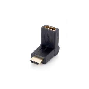 EQUIP HDMI to HDMI adapter, 90 degree angled, black - Computers and Accessory