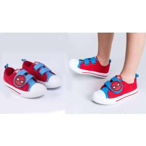 Marvel Spiderman rote und blaue Canvas-Schuhe für Kinder mit Klettverschluss - Schuhe für Kinder