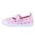 Różowe buty z płótna Peppa Pig z sercami, rozmiar 23, widok z boku