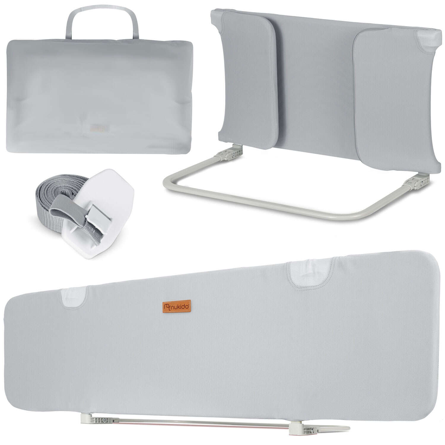 Nukido Leesésgátló ágyhoz, összecsukható, biztonsági övvel, 150x4...