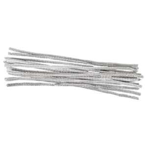 Kreatív Junior zseníliaszál, fehér, 30cm, 15 db/csomag, 6 mm