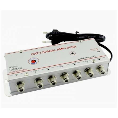 JMA 6-Kimeneti Földi és Kábel TV Jel Erősítő