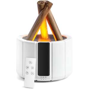 Дифузор ATOMKIT с дизайн на огън, с дистанционно управление, бял - Освежител за въздух