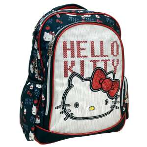 Školský batoh Hello Kitty Heart, 46 cm, čierny a červený s dizajnom Hello Kitty - Školské tašky