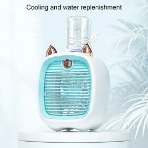 Mini Portable Air Cooler with Cat Ears and Water Tank - Air cooler