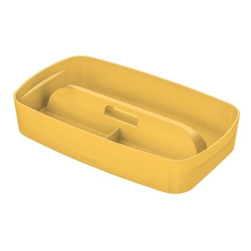 LEITZ MyBox Cosy yellow organizer tray with handle