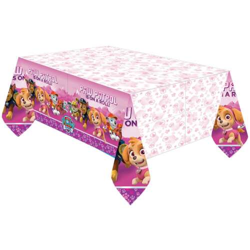Paw Patrol Rosa Plastik Tischdecke, 137x243 cm