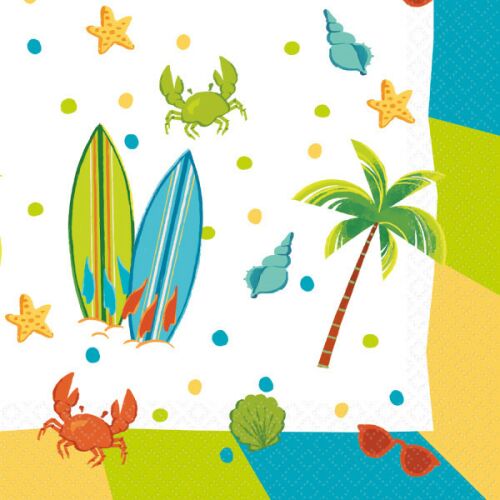Obrúsky Summer Surf Party 16 kusov 33x33 cm 137983479