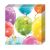 Stapel Lufis Sparkling Servietten mit Ballonmotiv