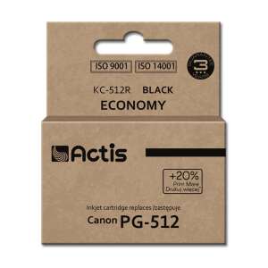 Actis KC-512R fekete tintapatron, kompatibilis a Canon PG-512-vel, gazdaságos csomag - Actis