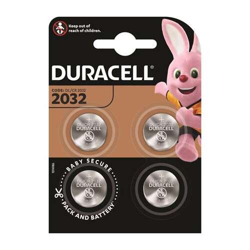DURACELL Pila buton, CR2032, 4 buc, DURACELL 37524493