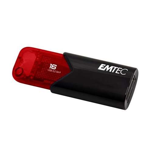 Pen Drive 16GB Emtec B110 Click Easy 3.2 USB 3.2 fekete-piros (ECMMD16GB113) (ECMMD16GB113)
