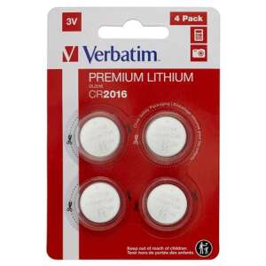 VERBATIM Pila buton, CR2016, 4 buc, VERBATIM "Premium" 37524913 Baterii si acumulatoare