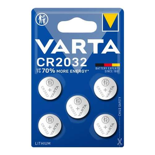 VARTA Pila buton, CR2032, 5 buc, VARTA