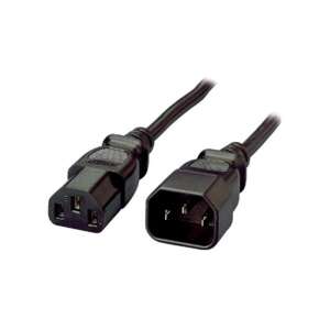 EQUIP C13 to C14 power cable, 1.8m, black - Power Cable