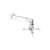 EQUIP projector wall mount, adjustable height, white