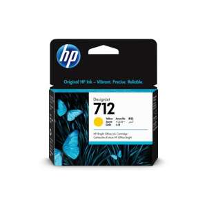 HP 3ED69A Ink cartridge for DesignJet T650, T250, Studio printers, HP 712, yellow, 29 ml