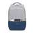RIVACASE Prater 7567 17,3 Zoll Laptop-Rucksack, Vorderansicht mit Organizer-Tasche, grau und blau