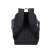 RIVACASE Anvik 7923 black laptop backpack, back view with water bottle pocket