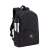 RIVACASE Anvik 7923 black laptop backpack, showing side pocket with water bottle