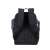 RIVACASE Anvik 7923 black laptop backpack, back view, showing side pockets