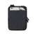 RIVACASE Lantau 8810 tablet shoulder bag, black and grey, back view with phone and cable in pocket