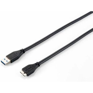 EQUIP USB 3.2 A na Micro-B kábel, 1,8 m, Rýchly prenos dát - USB káble