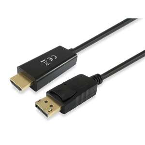 Kabel adapterowy EQUIP DisplayPort do HDMI, 3 metry długości, czarny - Konwerter DisplayPort