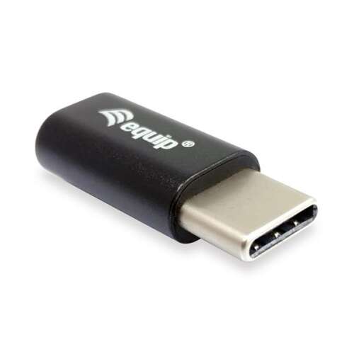 Adapter Equip USB-C do Micro-USB, czarny