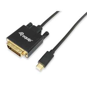 EQUIP USB-C - DVI-D Dual-Link átalakító kábel, 1,8m - Equip