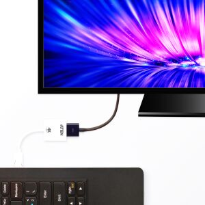 ATEN VC986B DisplayPort HDMI Átalakító Kábel - Fehér 125944645 - DisplayPort átalakító