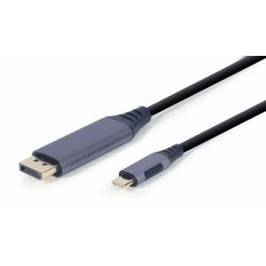 Kabel adaptera GEMBIRD CC-USB3C-DPF-01-6 USB Typ-C do DisplayPort, 1.8m, szary kosmiczny - Gembird