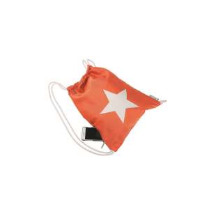 Narancssárga húzózsinóros táska fehér csillag mintával, Pagna Trend márka - Pagna