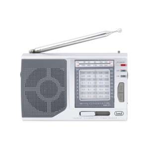 Radio receptor mondial Trevi MB 728 argintiu, portabil, benzi AM FM SW, reglare manual, mufă pentru căști, alimentat cu baterii - Radiouri