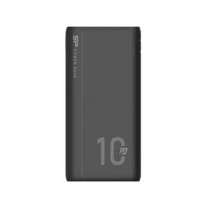 Silicon Power QP15 10000mAh fekete power bank, elülső nézet - Silicon Power