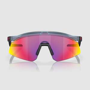 Oakley Hydra sunglasses, front view, black frame, red and purple lenses - Men's Sunglass