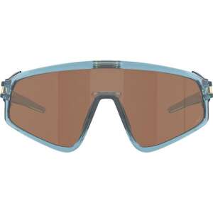 Oakley Latch Panel sunglasses, blue frame with brown lenses, front view - Men's Sunglass