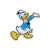 Breloc Jibbitz cu Donald Duck pentru Crocs