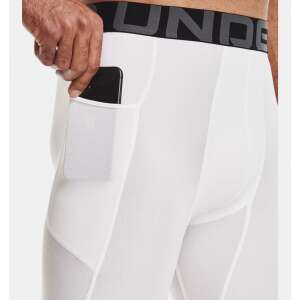 Under Armour UA HG Armour 3/4 Leggings for men, white, with phone pocket - For man