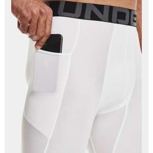 Under Armour UA HG Armour 3/4 Leggings für Herren, weiß, mit Handytasche - Herrenbekleidung