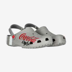 Crocs Classic Clog X Coca Cola Light grey slippers with Coca Cola Light logo - Men's Slipper